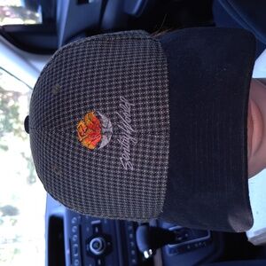 Vtg SentryWorld Golf Course Stevens Point, Wisconsin Stripped Strapback Hat Cap